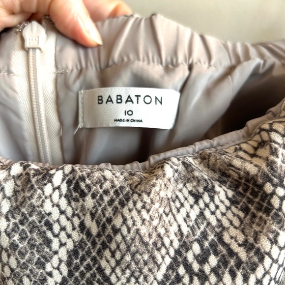 Aritzia Babaton Altamiro Strapless Wide Leg Jumpsuit Size 10 - Picture 14 of 14